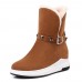 Women Winter Ankle Boots Keep Warm Buckle Shoes Women Winter Ankle Boots Keep Warm Buckle Shoes