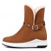 Women Winter Ankle Boots Keep Warm Buckle Shoes Women Winter Ankle Boots Keep Warm Buckle Shoes