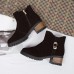 Women Casual Metal Buckle Zipper Ankle Short Boots Women Casual Metal Buckle Zipper Ankle Short Boots