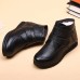 Genuine Leather  Warm Fur Plush Women Winter Snow Boots Genuine Leather  Warm Fur Plush Women Winter Snow Boots