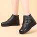 Genuine Leather  Warm Fur Plush Women Winter Snow Boots Genuine Leather  Warm Fur Plush Women Winter Snow Boots