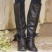 Shoes Women Rivets Mid Calf Motorcycle Boots Shoes Women Rivets Mid Calf Motorcycle Boots