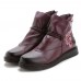 Genuine Leather Flowers Pattern Casual Soft Ankle Boots Genuine Leather Flowers Pattern Casual Soft Ankle Boots