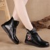 Genuine Leather Flowers Pattern Casual Soft Ankle Boots Genuine Leather Flowers Pattern Casual Soft Ankle Boots