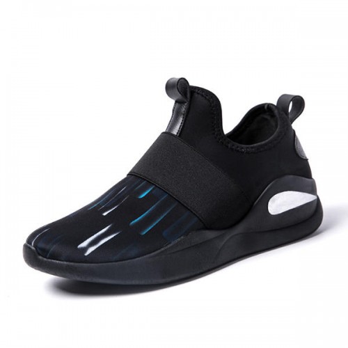 Men Comfortable Elastic Band Casual Slip On Sneakers Men Comfortable Elastic Band Casual Slip On Sneakers