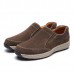 Men Casual Soft Sole Comfy Slip On Suede Leather Sneakers Men Casual Soft Sole Comfy Slip On Suede Leather Sneakers