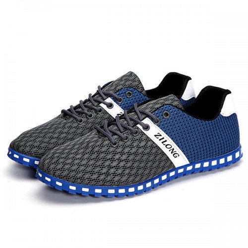 US Size 6.5-11 Men Mesh Breathable Casual Outdoor Canvas Flat Sneakers US Size 6.5-11 Men Mesh Breathable Casual Outdoor Canvas Flat Sneakers