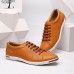 Flat Oxfords Shoes Lace Up Pure Color Round Toe For Men US Size 6.5-12 Flat Oxfords Shoes Lace Up Pure Color Round Toe For Men US Size 6.5-12