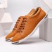 Flat Oxfords Shoes Lace Up Pure Color Round Toe For Men US Size 6.5-12 Flat Oxfords Shoes Lace Up Pure Color Round Toe For Men US Size 6.5-12