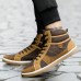 Men Comfy Canvas High Top Sneakers Lace Up Sports Shoes Men Comfy Canvas High Top Sneakers Lace Up Sports Shoes