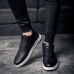 Men Comfortable Genuine Leather High Top Sneakers Men Comfortable Genuine Leather High Top Sneakers