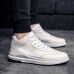 Men Comfortable Genuine Leather High Top Sneakers Men Comfortable Genuine Leather High Top Sneakers