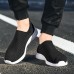 Men Casual Sports Shoes Breathable Knitted Slip On Sneakers Men Casual Sports Shoes Breathable Knitted Slip On Sneakers