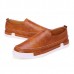 Men Fashion Shoes PU Round Toe Slip On Outdoor Sneakers Vintage Style Men Fashion Shoes PU Round Toe Slip On Outdoor Sneakers Vintage Style