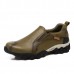 Men Genuine Leather Wear Resistant Outsole Elastic Band Slip On Sneakers Men Genuine Leather Wear Resistant Outsole Elastic Band Slip On Sneakers