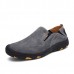 Men Soft Leather Comfortable Casual Hiking Shoes Wear and Slip Resistant Men Soft Leather Comfortable Casual Hiking Shoes Wear and Slip Resistant