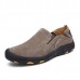 Men Soft Leather Comfortable Casual Hiking Shoes Wear and Slip Resistant Men Soft Leather Comfortable Casual Hiking Shoes Wear and Slip Resistant