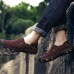 Men Soft Leather Comfortable Casual Hiking Shoes Wear and Slip Resistant Men Soft Leather Comfortable Casual Hiking Shoes Wear and Slip Resistant