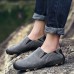Men Soft Leather Comfortable Casual Hiking Shoes Wear and Slip Resistant Men Soft Leather Comfortable Casual Hiking Shoes Wear and Slip Resistant