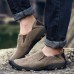Men Soft Leather Comfortable Casual Hiking Shoes Wear and Slip Resistant Men Soft Leather Comfortable Casual Hiking Shoes Wear and Slip Resistant