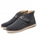 Men Soft Suede Leather High Top Flat Sneakers Boots Men Soft Suede Leather High Top Flat Sneakers Boots