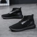 Men Breathable Mesh High Top Sneakers Casual Sports Shoes Men Breathable Mesh High Top Sneakers Casual Sports Shoes