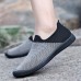 Men Breathable Knitted Mesh Casual Sneakers Soft Slip On Flats Men Breathable Knitted Mesh Casual Sneakers Soft Slip On Flats