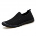 Men Breathable Knitted Mesh Casual Sneakers Soft Slip On Flats Men Breathable Knitted Mesh Casual Sneakers Soft Slip On Flats