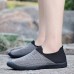 Men Breathable Knitted Mesh Casual Sneakers Soft Slip On Flats Men Breathable Knitted Mesh Casual Sneakers Soft Slip On Flats