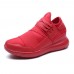 Men Lightweight Breathable Knitted Fabric Lace Up Sneakers Men Lightweight Breathable Knitted Fabric Lace Up Sneakers