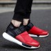Men Lightweight Breathable Knitted Fabric Lace Up Sneakers Men Lightweight Breathable Knitted Fabric Lace Up Sneakers