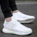 Men Lightweight Breathable Knitted Fabric Lace Up Sneakers Men Lightweight Breathable Knitted Fabric Lace Up Sneakers