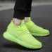 Men Lightweight Breathable Knitted Fabric Lace Up Sneakers Men Lightweight Breathable Knitted Fabric Lace Up Sneakers