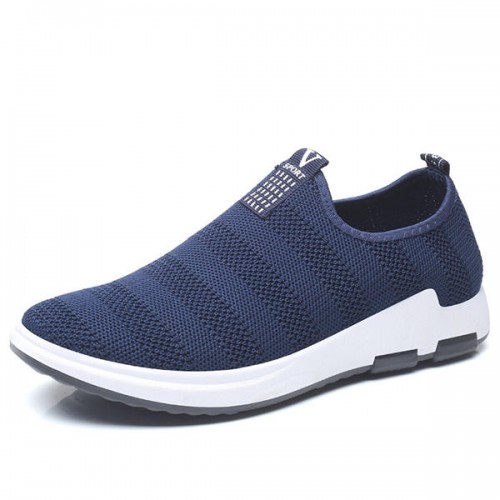Men Casual Soft Knitted Slip On Sneakers Sport Shoes Men Casual Soft Knitted Slip On Sneakers Sport Shoes