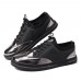 Men Casual Sneakers Microfiber Leather Lace Up Sneakers Men Casual Sneakers Microfiber Leather Lace Up Sneakers