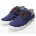 Mens Low-Top Board Casual Canvas Shoes Lace Up Flats Mens Low-Top Board Casual Canvas Shoes Lace Up Flats