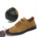 Men Casual Microfiber Hand Stitching Two-wear Way Loafers Men Casual Microfiber Hand Stitching Two-wear Way Loafers