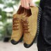 Men Casual Microfiber Hand Stitching Two-wear Way Loafers Men Casual Microfiber Hand Stitching Two-wear Way Loafers