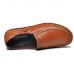 Men Comft Casual Elastic Band Genuine Leather Slip On Loafers Flats Men Comft Casual Elastic Band Genuine Leather Slip On Loafers Flats