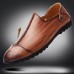Men Lightweight Genuine Leather Casual Slip-on Flats Men Lightweight Genuine Leather Casual Slip-on Flats