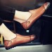 Men Lightweight Genuine Leather Casual Slip-on Flats Men Lightweight Genuine Leather Casual Slip-on Flats