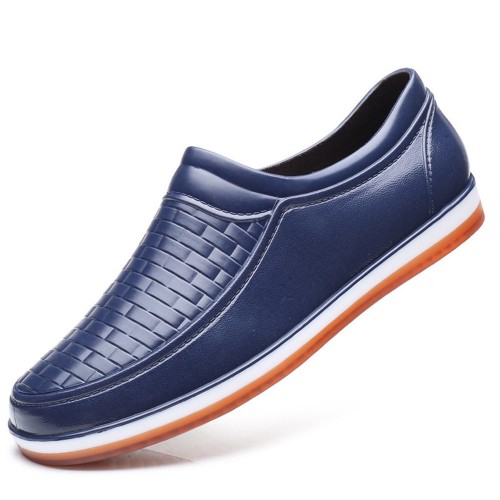 Men Casual Waterproof Soft Flats Woven Style Slip On Flats Loafers Men Casual Waterproof Soft Flats Woven Style Slip On Flats Loafers