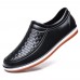 Men Casual Waterproof Soft Flats Woven Style Slip On Flats Loafers Men Casual Waterproof Soft Flats Woven Style Slip On Flats Loafers