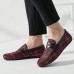 Men Soft Sole Breathable Plaid Pattern Flat Loafers Driving Shoes Men Soft Sole Breathable Plaid Pattern Flat Loafers Driving Shoes