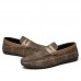 Men Soft Sole Breathable Plaid Pattern Flat Loafers Driving Shoes Men Soft Sole Breathable Plaid Pattern Flat Loafers Driving Shoes