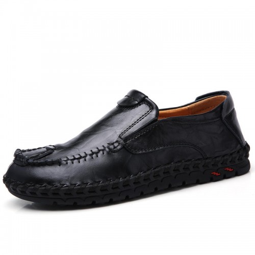 Men Soft Decorative Stitching Slip-on Business Casual Flats Men Soft Decorative Stitching Slip-on Business Casual Flats