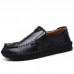 Men Soft Decorative Stitching Slip-on Business Casual Flats Men Soft Decorative Stitching Slip-on Business Casual Flats
