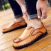 Men Soft Decorative Stitching Slip-on Business Casual Flats Men Soft Decorative Stitching Slip-on Business Casual Flats