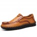 Men Soft Decorative Stitching Slip-on Business Casual Flats Men Soft Decorative Stitching Slip-on Business Casual Flats