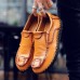 Men Soft Decorative Stitching Slip-on Business Casual Flats Men Soft Decorative Stitching Slip-on Business Casual Flats